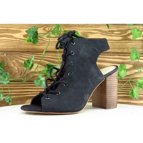 Jessica Simpson Women Sz 7 M Black Pump Synthetic Shoes Tilory‎ - Picture 1 of 11